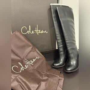 Cole Haan Air Kendall Black Knee Boots